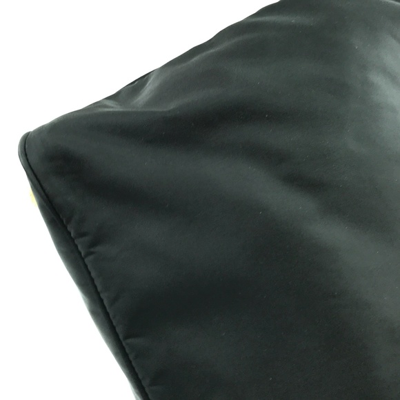Rare Tessuto Tote Handbag Black Nylon ShoulderBag - Picture 7 of 13
